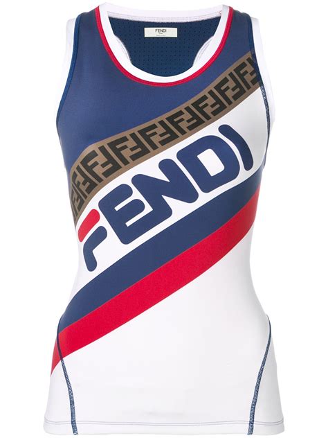 fendi logo tank top|Fendi factory outlet online.